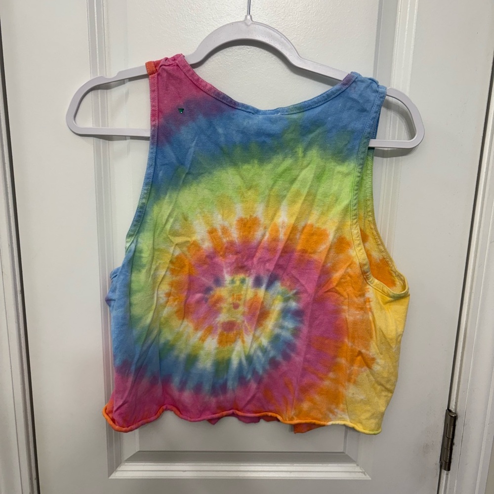 Colorful Tie-Dye Crop Top- Tri delta